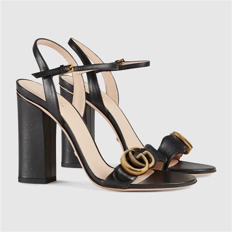 sandalias gucci negras|Gucci sandals.